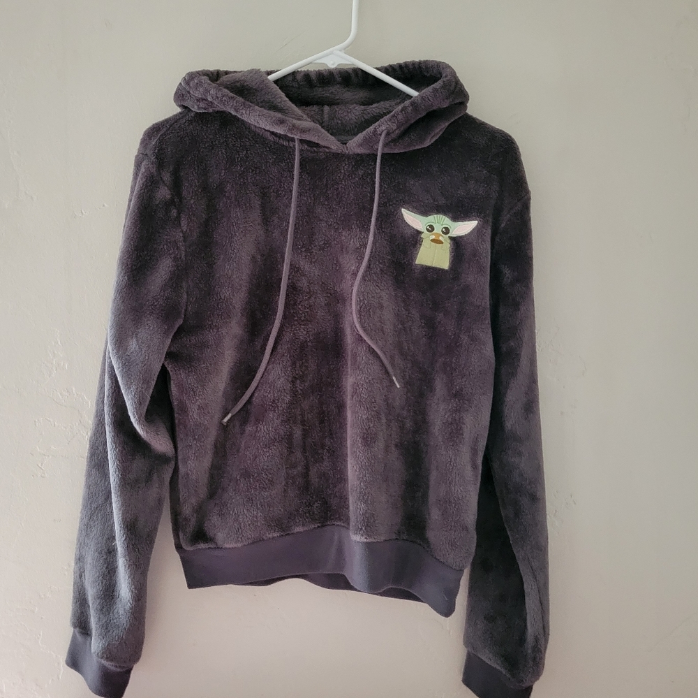 COLD CRUSH GIRL'S OR BOYS LARGE YODA  PULLOVER HOODIE